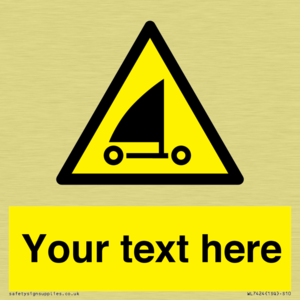 Custom Warning sand yachting